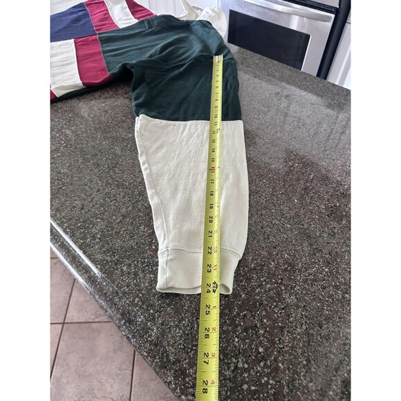 Vtg 90’s Structure RUGBY  SHIRT Striped Rugby Long Sleeve Polo Shirt Men’s L USA - Picture 6 of 13